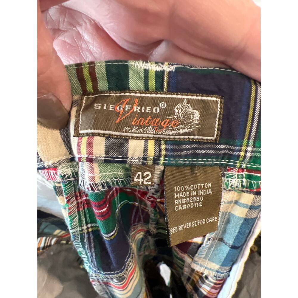 NWT Siegfried Vintage size 42 men’s patchwork shorts - Picture 2 of 2